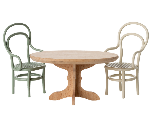 Mesa comedor oval ratoncito - natural