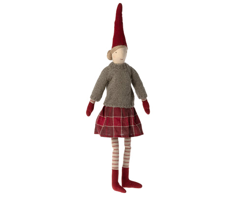 Pixies navideños talla 3 - chica falda roja