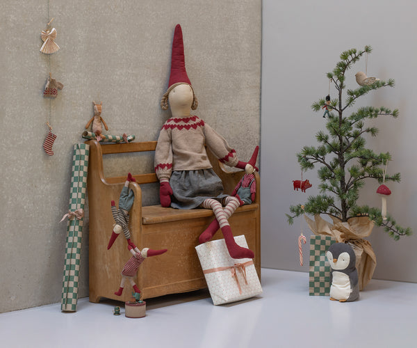 Pixy navideño talla 1 - chica vestido punto