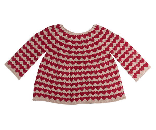 Jersey de punto corazones - talla 3-4 años