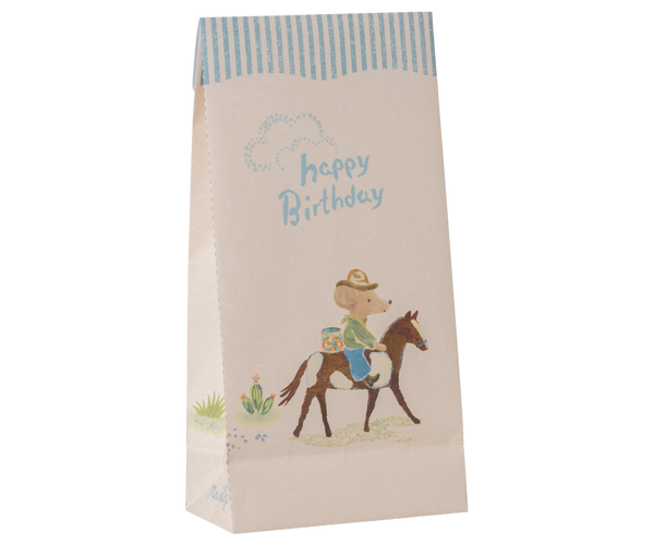 Bolsas de fiesta Happy Birthday 12 unidades - cowboy