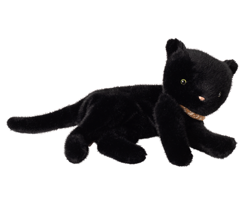 Gatito de peluche dormido - negro