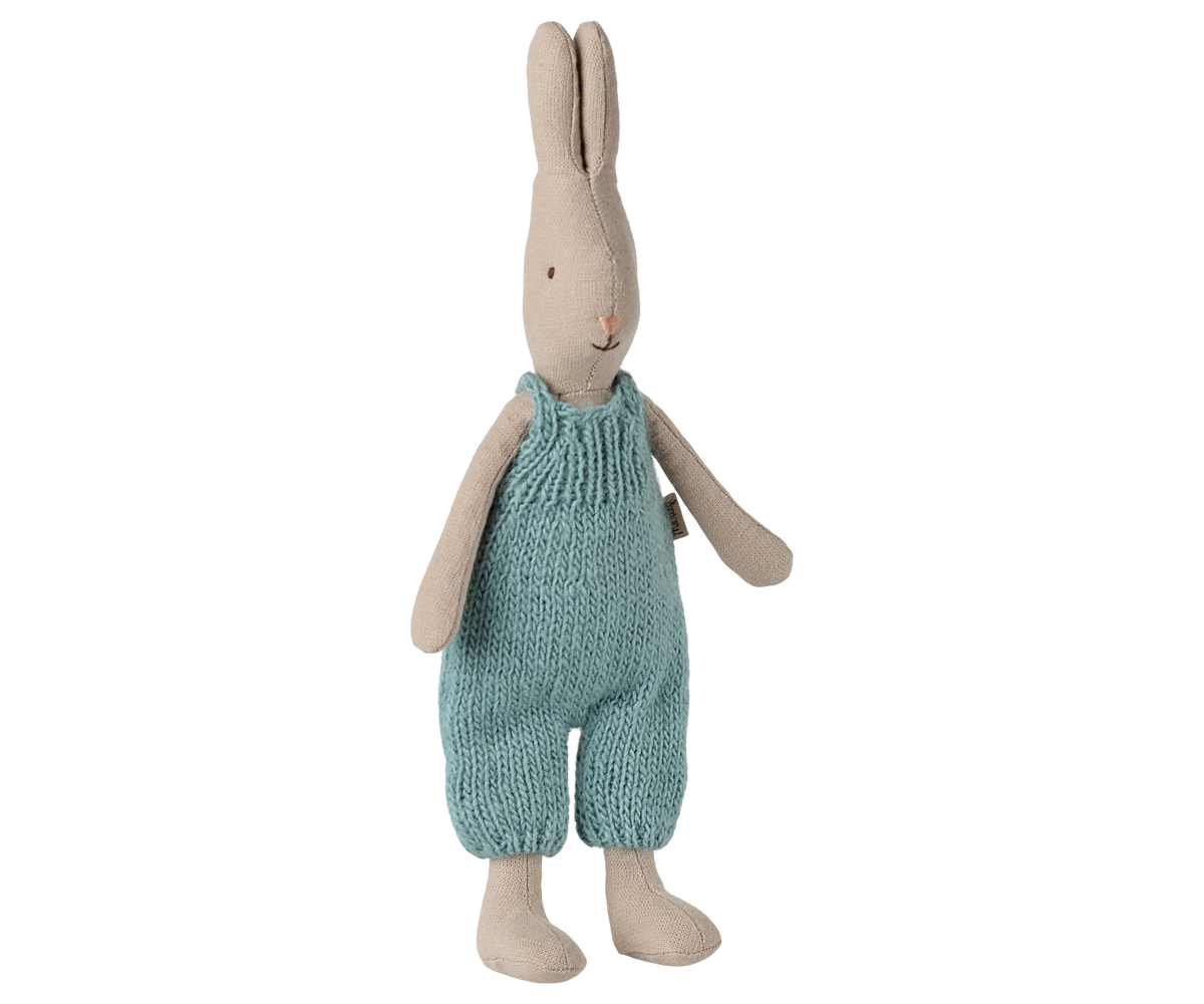 Conejito rabbit talla 1 - clásico - peto de punto azul