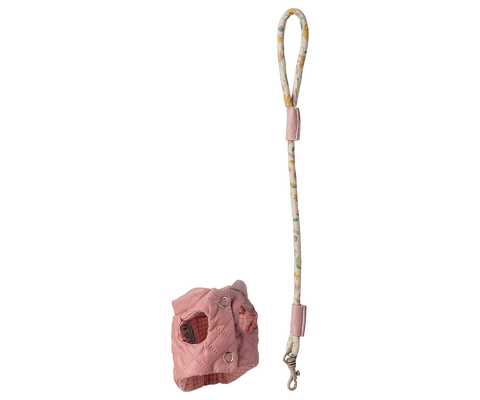 Arnés y correa para mascota - rosa