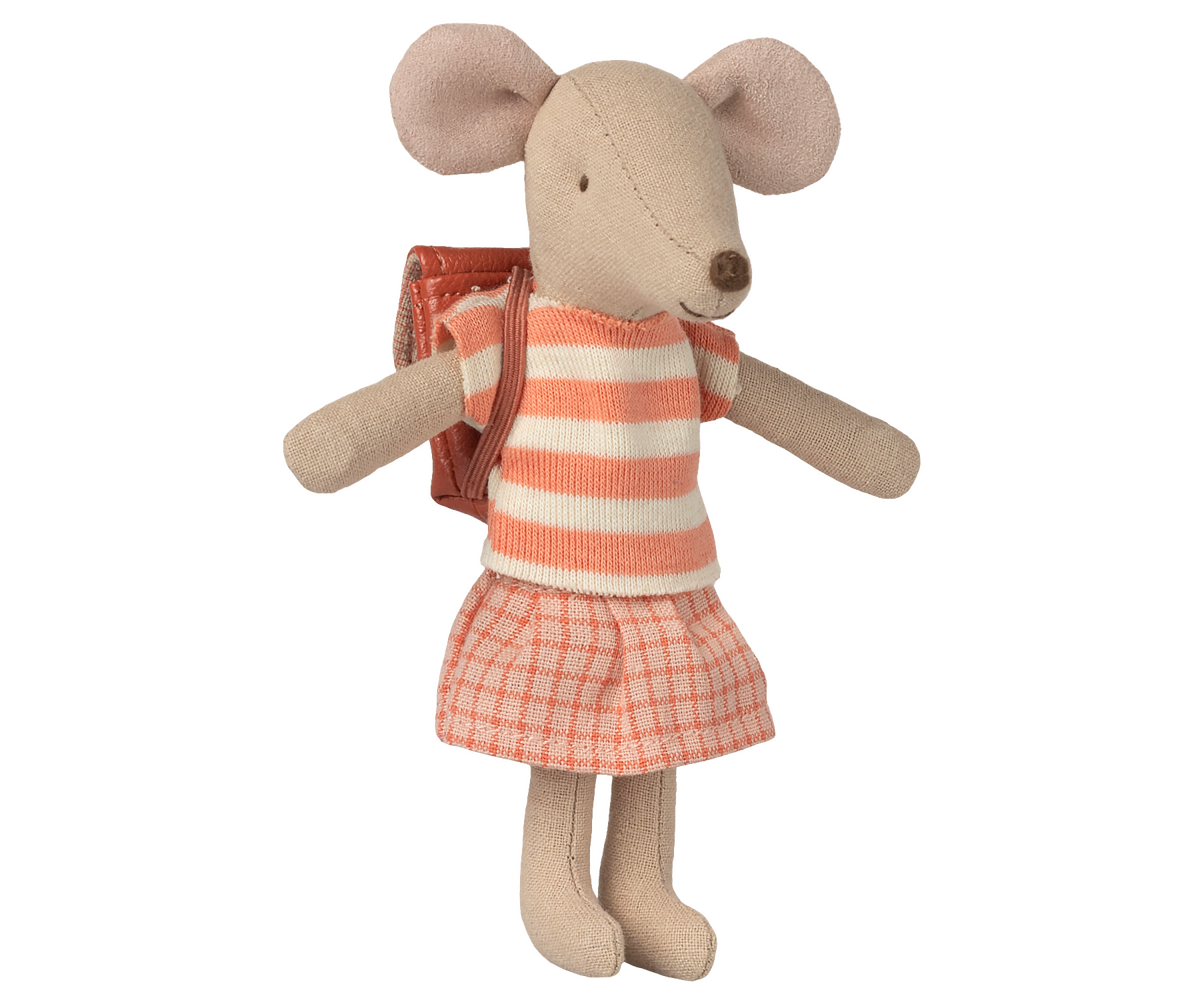 Ratoncita hermana mayor mochila - coral