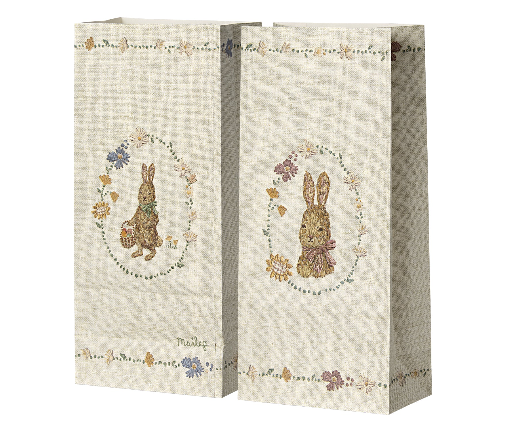 Bolsas de papel conejitos - easter