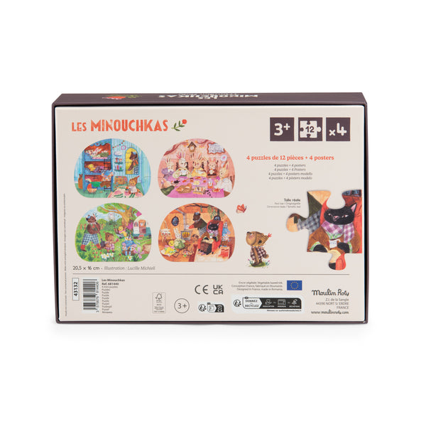 4 Mini puzzles - Minouchkas