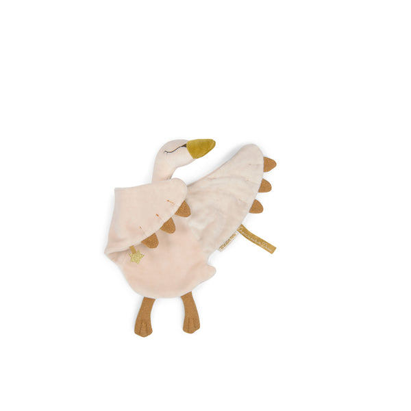Doudou sujeta chupetes - cisne