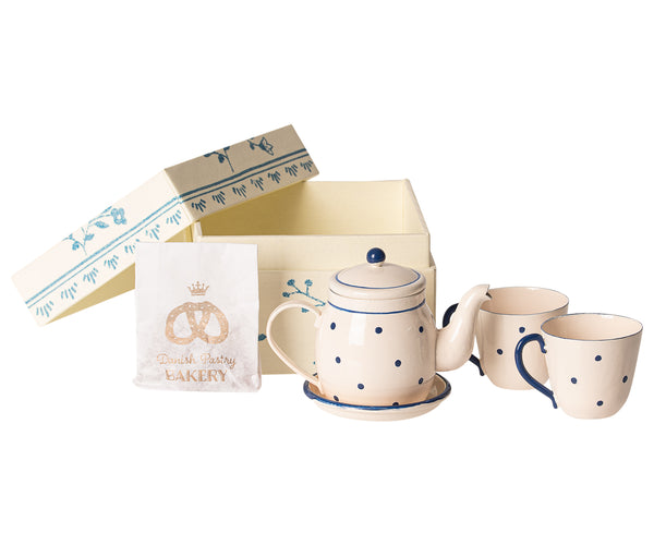 Set té y pastas para dos en caja - Miss Coppelia
