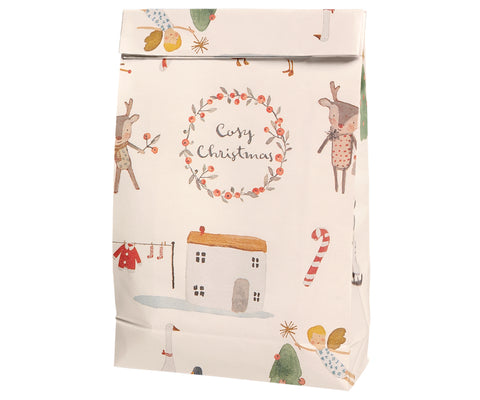 Bolsas de papel Cozy Christmas - offwhite