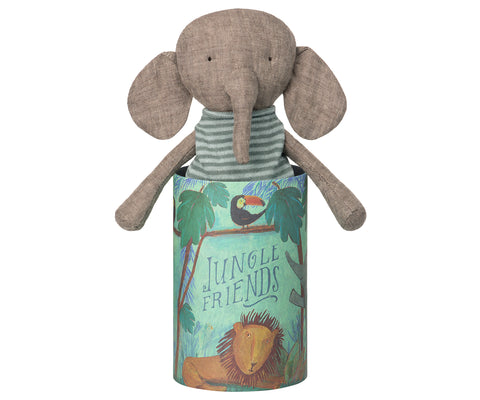 Jungle Friends - elefante en tubo decorado - Miss Coppelia