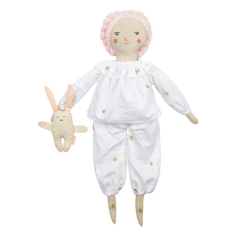 Pijama y peluche para muñeca - Miss Coppelia