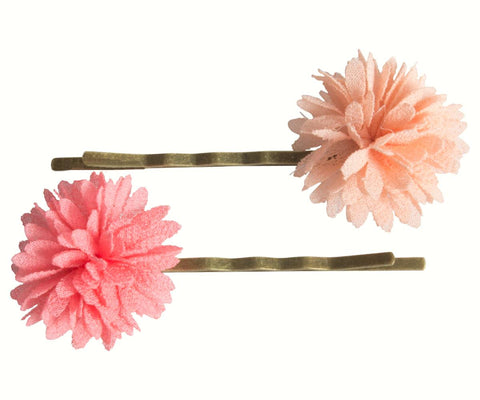 Horquillas para el pelo rosa, 2 piezas - Miss Coppelia