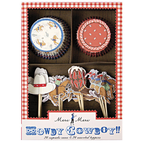 Howdy cowboy cupcake kit - Miss Coppelia
