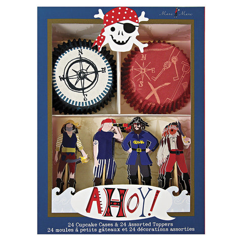 Ahoy there pirate cupcake kit - Miss Coppelia