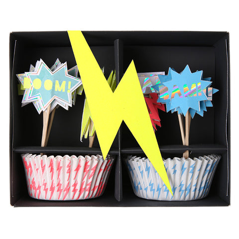 Super Hero cupcake kit - Miss Coppelia