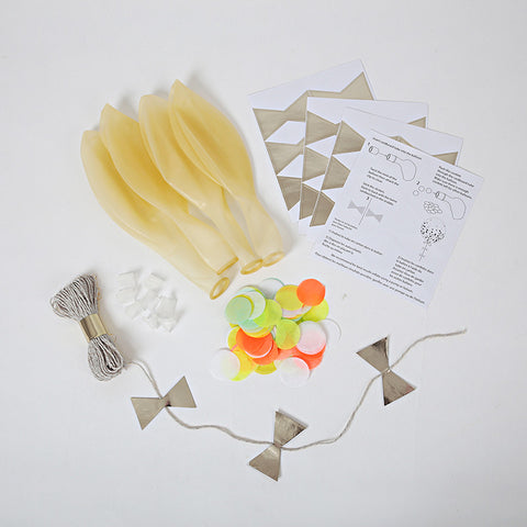 Kit para globos con confetti neón - Miss Coppelia