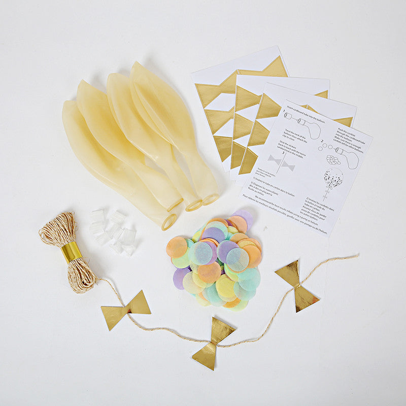 Kit para globos con confetti pastel - Miss Coppelia