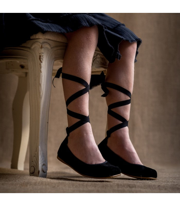 Bailarinas Audrey puntas napa negra – Miss Coppelia