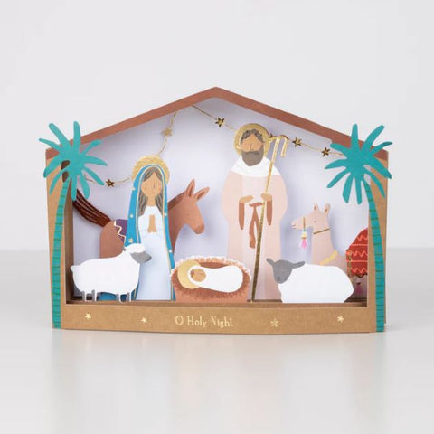 Tarjeta Navideña - Diorama de la Natividad