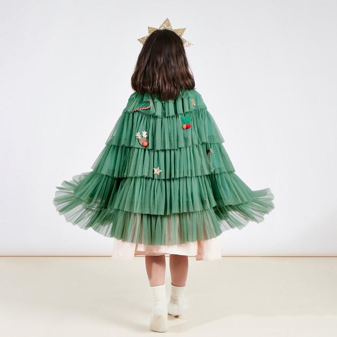 Falda larga disfraz árbol de navidad con tul Querubines Complementos sl