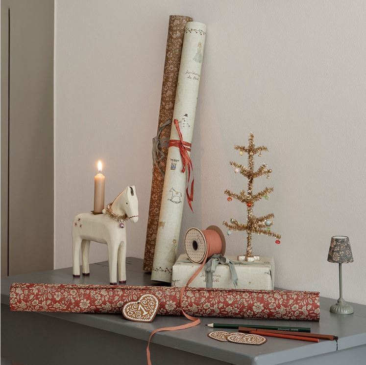 Árbol de Navidad para casa de muñecas dorado grande – Miss Coppelia